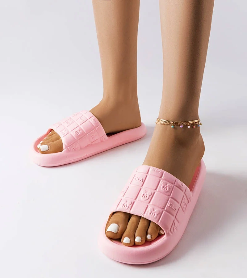 Șlapi de piscină Janina roz