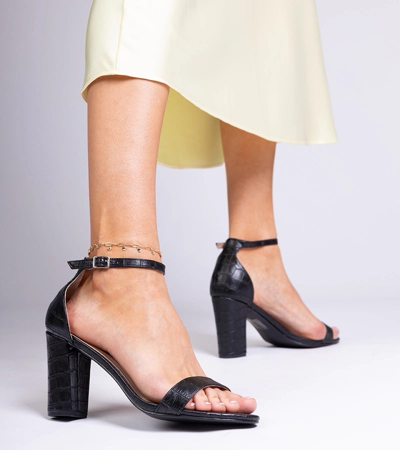 Sandale stiletto Millo negre