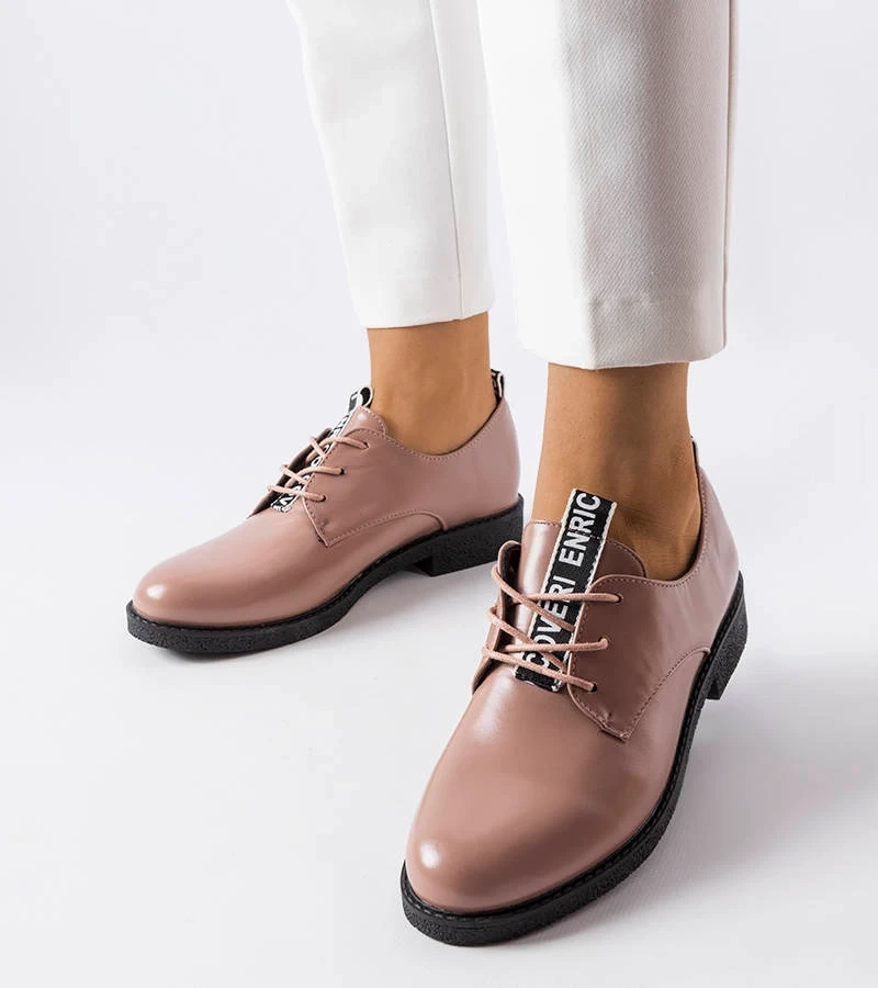 Pantofi Tianna roz lăcuită