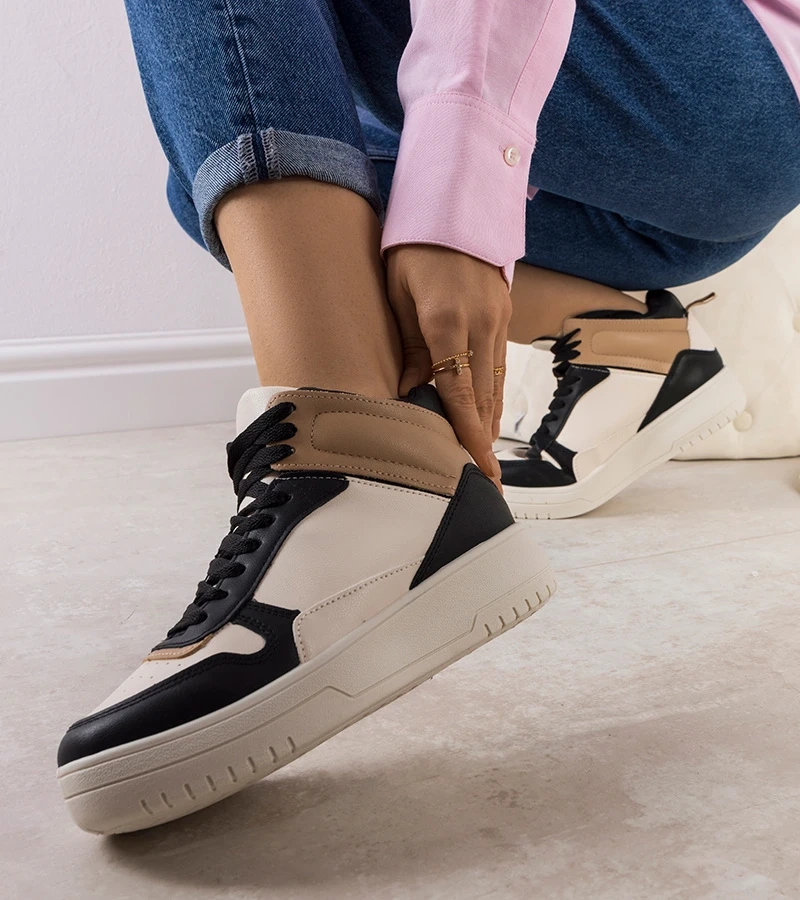 Adidași negri cu gleznă Adite