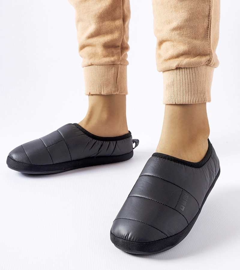 Papuci negri călduroși Big Star KK274604