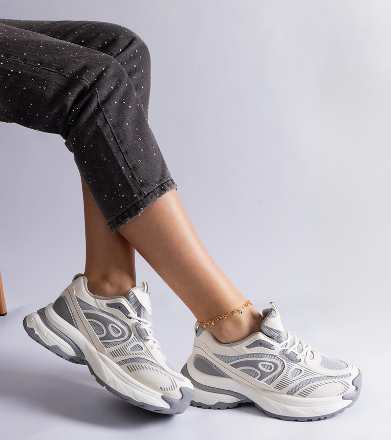 Pantofi sport gri pentru femei Limon