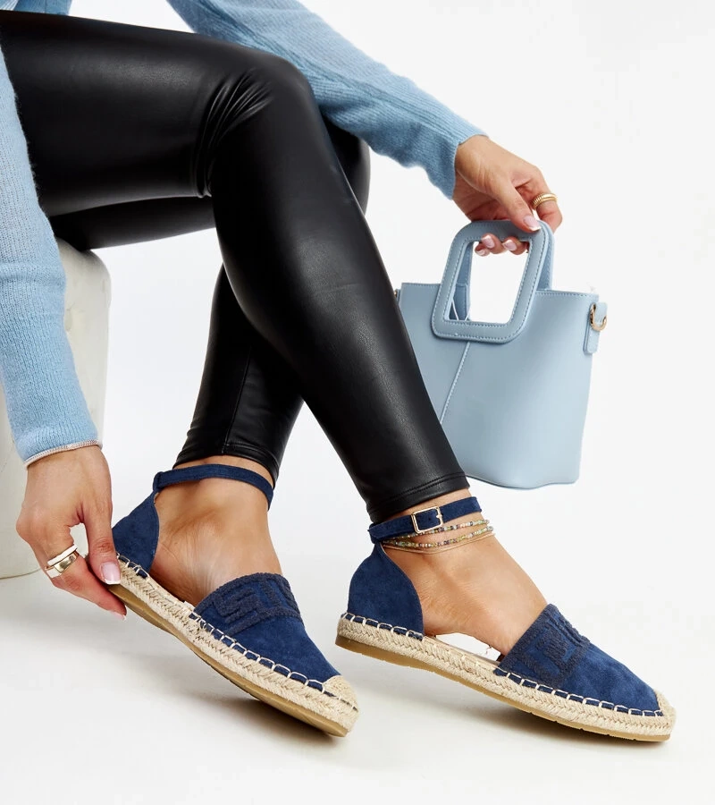 Espadrile maro cu decor Aydan