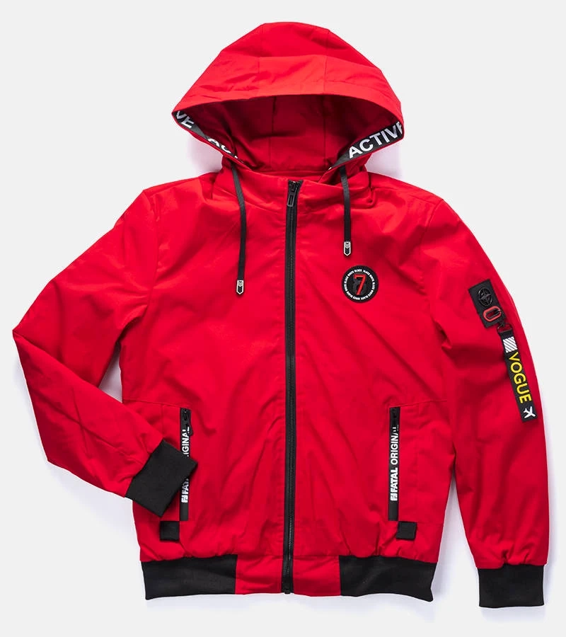 Jachetă de tranziție roșie Tollmache pentru bărbați