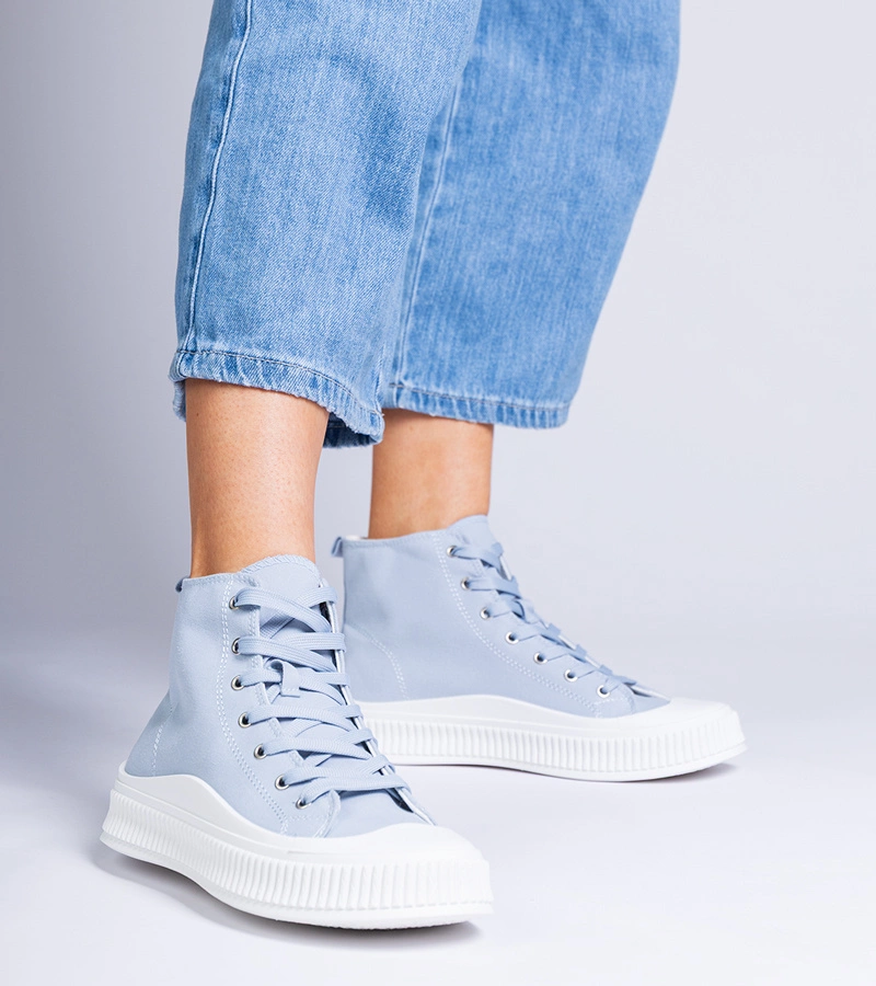 Tenisii albastri cu platformă Guerrino