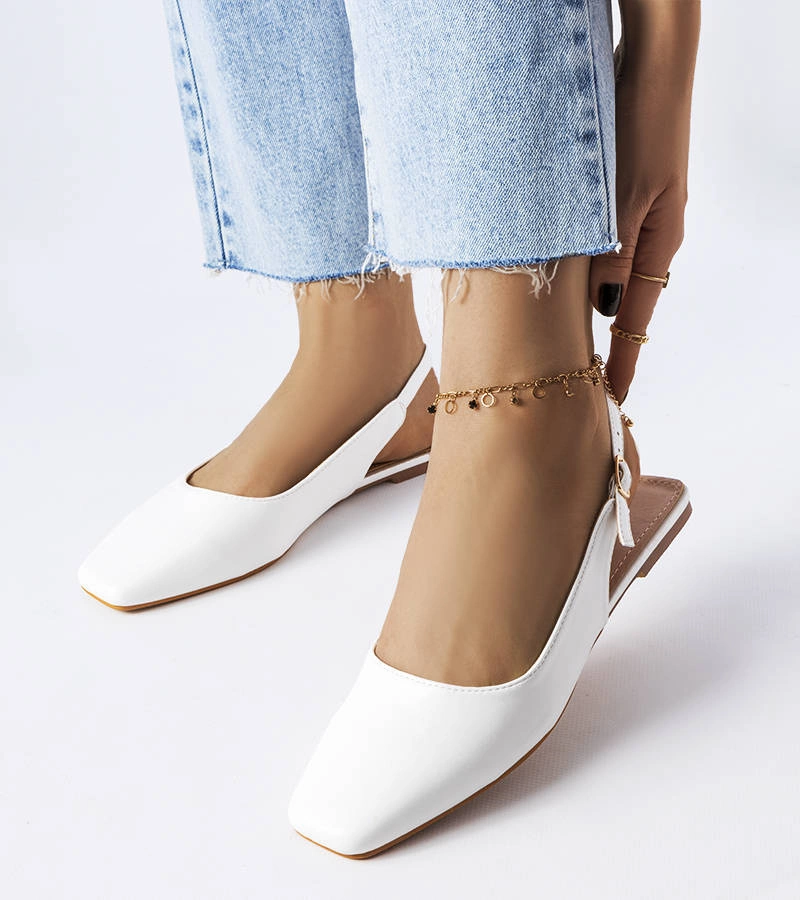 Sandale cu vârf acoperit White Hazelwood