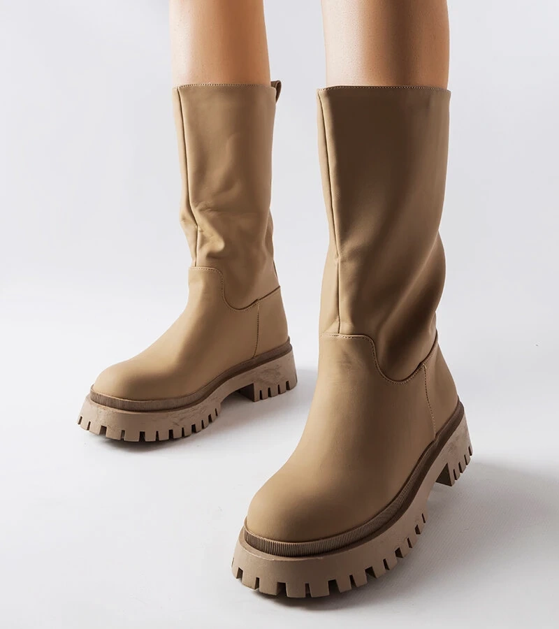 Cizme Hollie maro mat