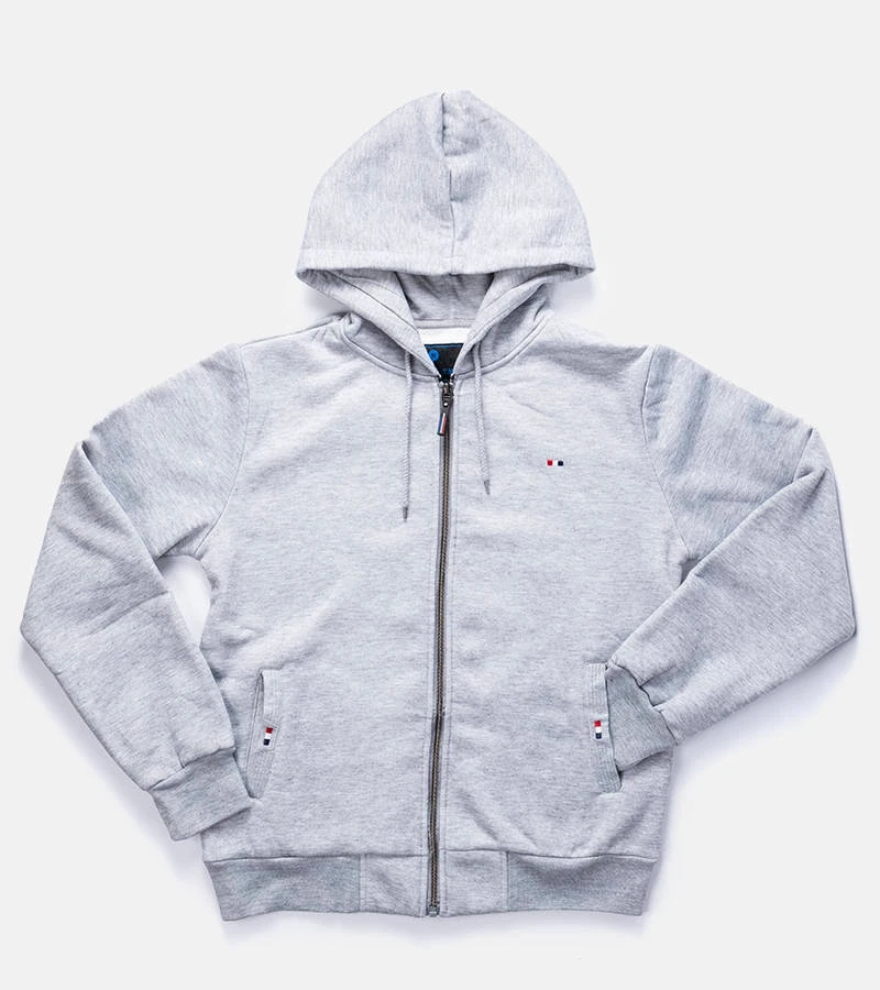 Hanorac cu glugă Guerin gri deschis pentru bărbați