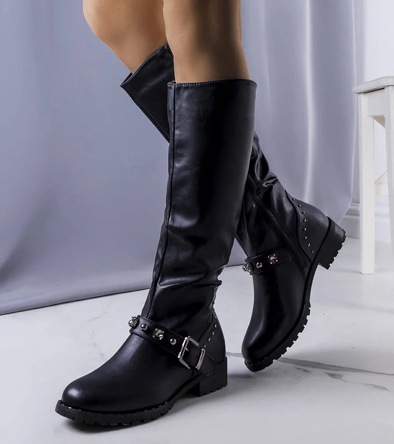 Cizme izolate negre Zigna