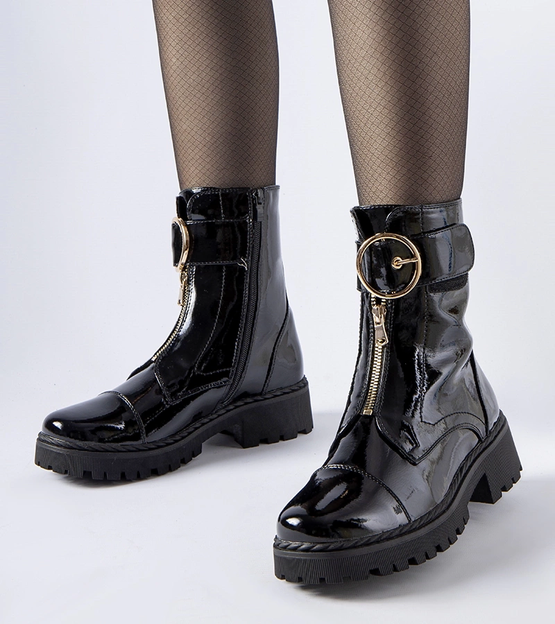 Classe ghete negre lucioase și călduroase