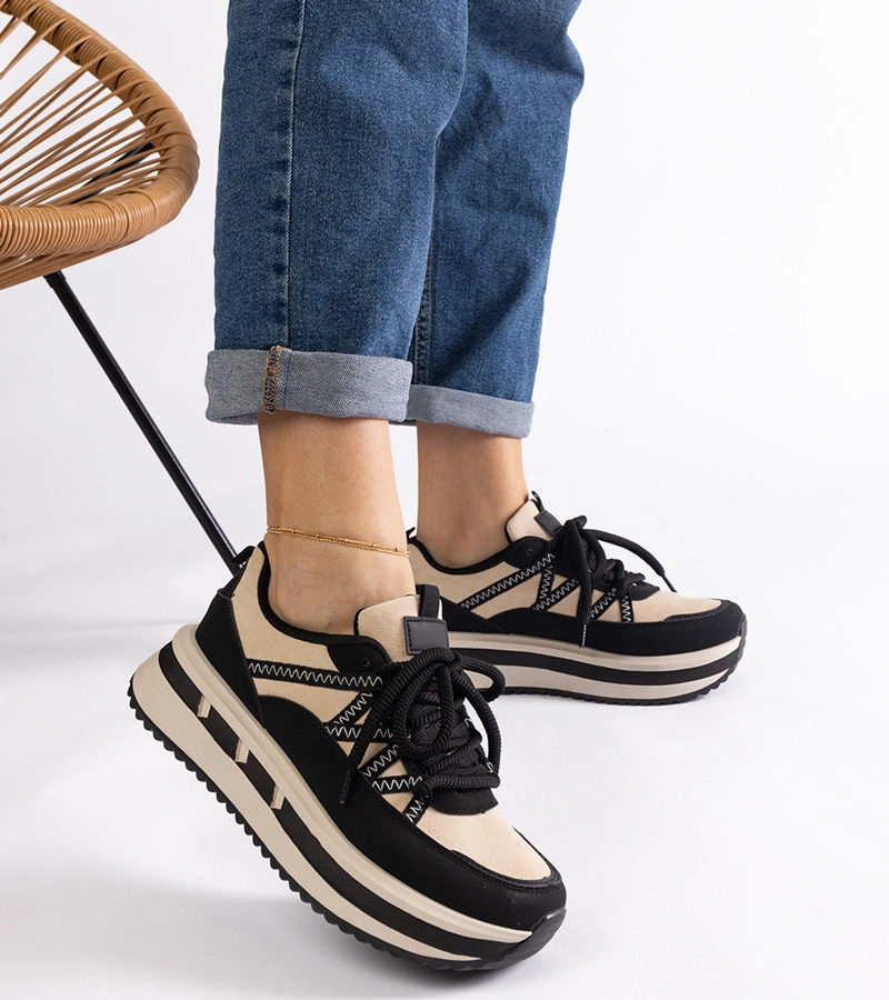 Adidași damă negri-bej Renetta