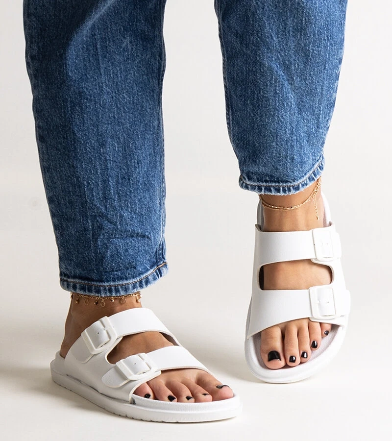 Papuci albi Big Star NN274A751