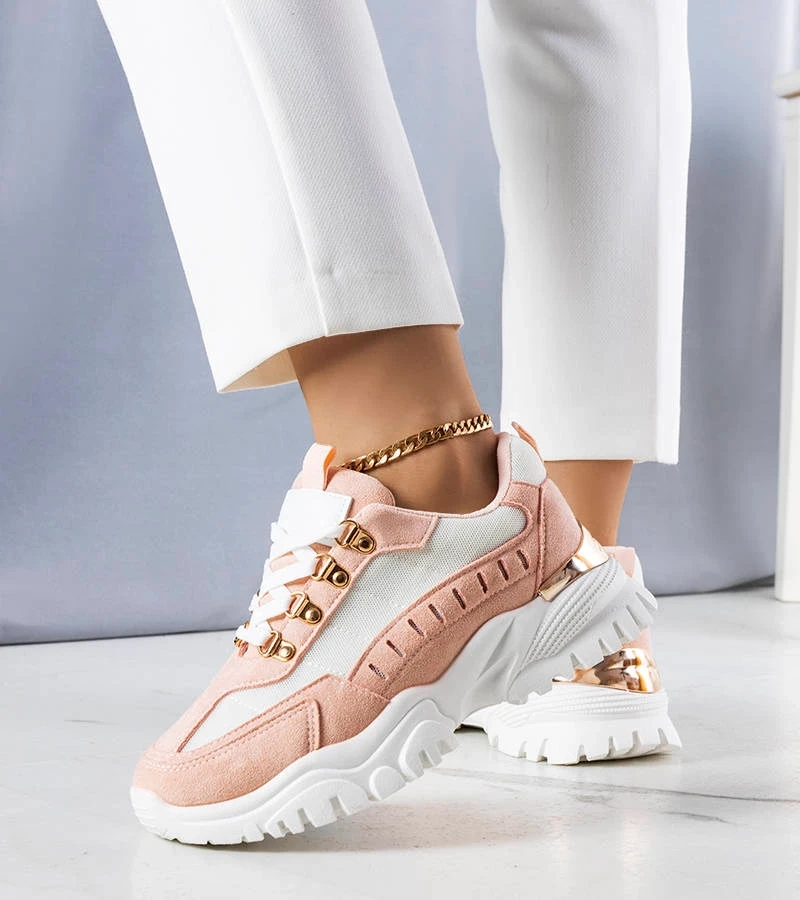 Adidași Mindy albi și roz