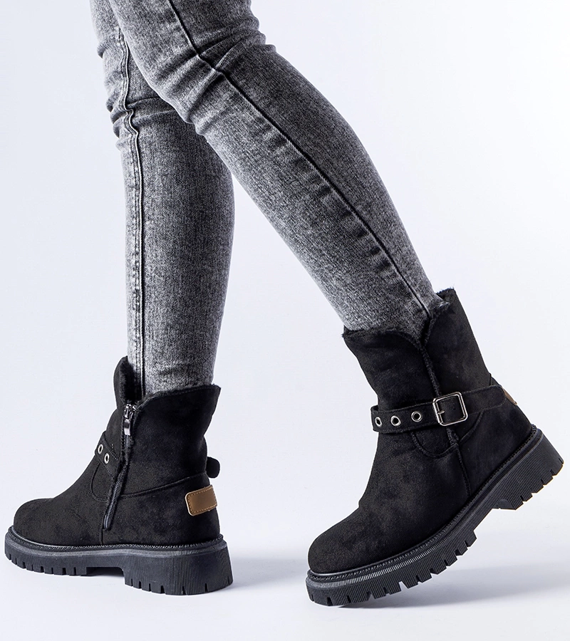 Botine negre căptușite Gibsonia