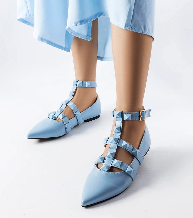 Balerini albaștri cu închidere izbitoare Blur