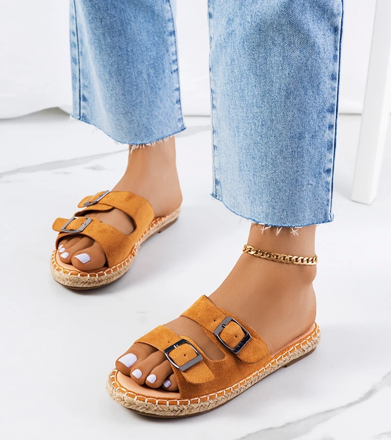 Flip-flops pentru femei Brown Finnan