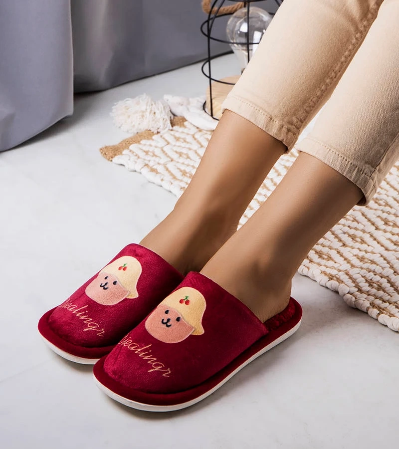 Diealings papuci roșii moi