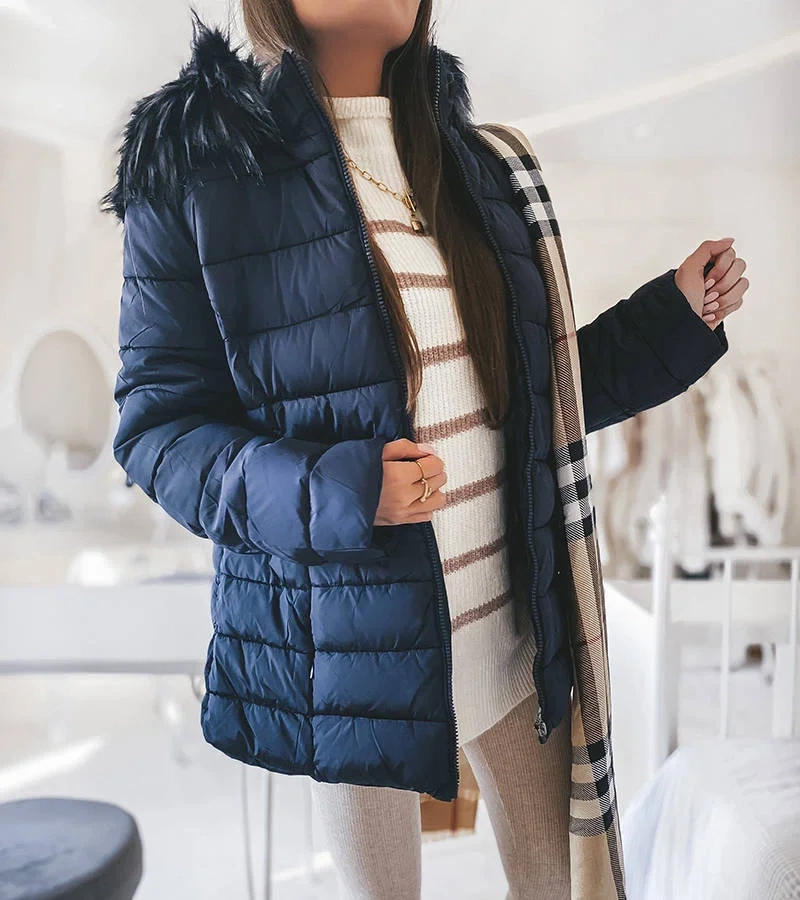 Jachetă matlasată Koa albastru marin