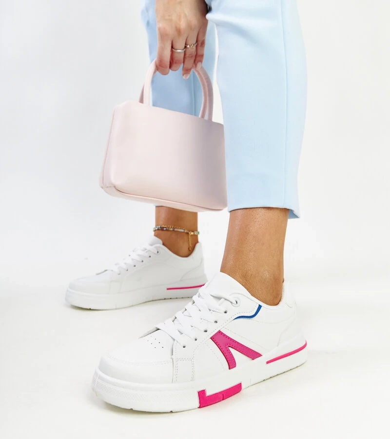 Adidași albi cu culoarea Zorica